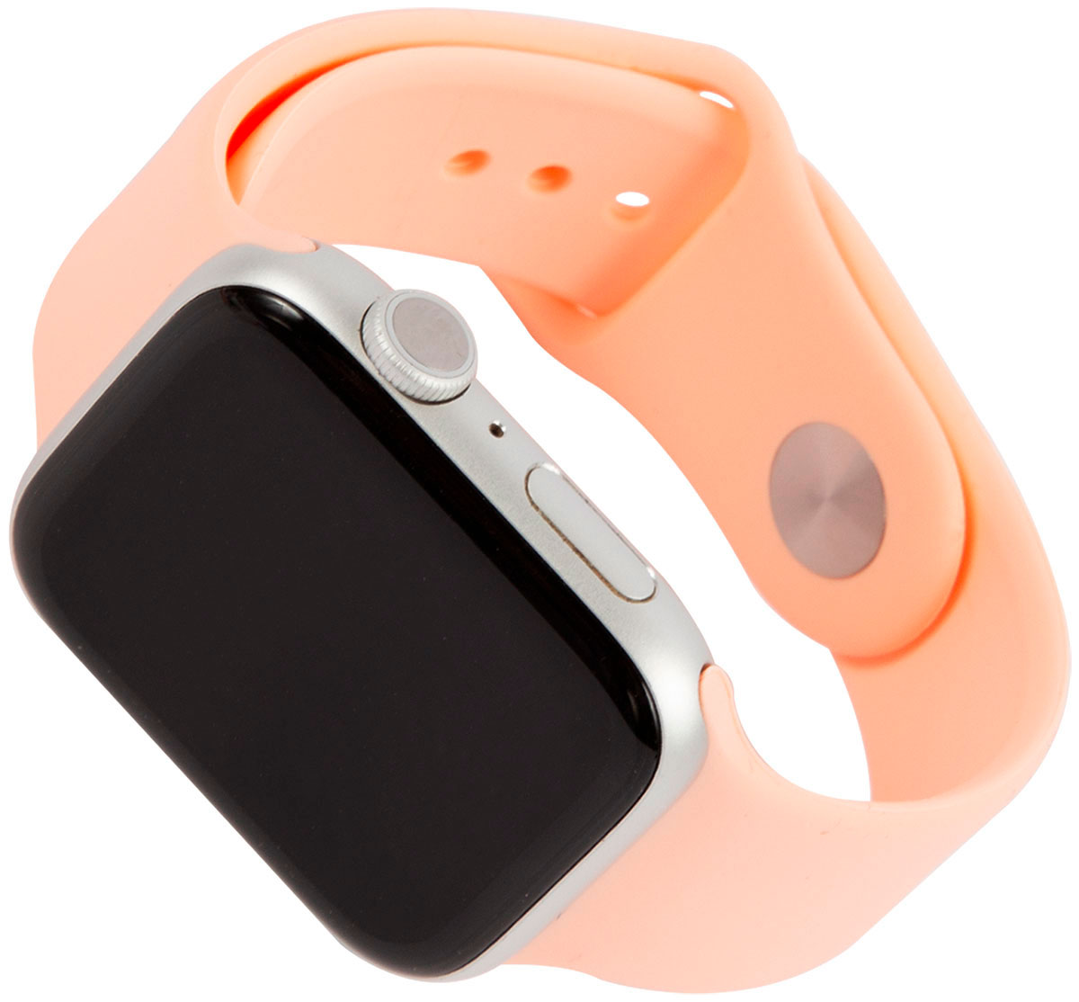 Ремешок силиконовый Mobility для Apple Watch персиковый_2