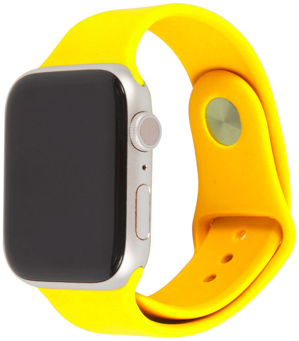 Ремешок силиконовый Mobility для Apple Watch желтый